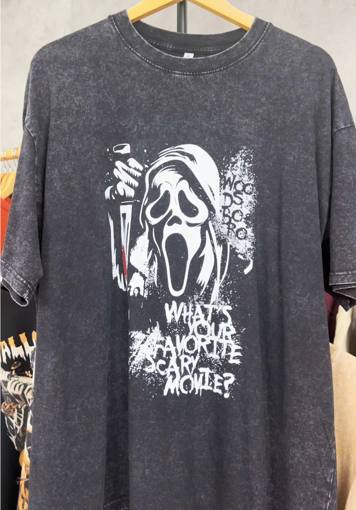 What’s your favorite scary movie? 👀 #fyp #tee #unisex #horrormovie #dealsforyoudays 