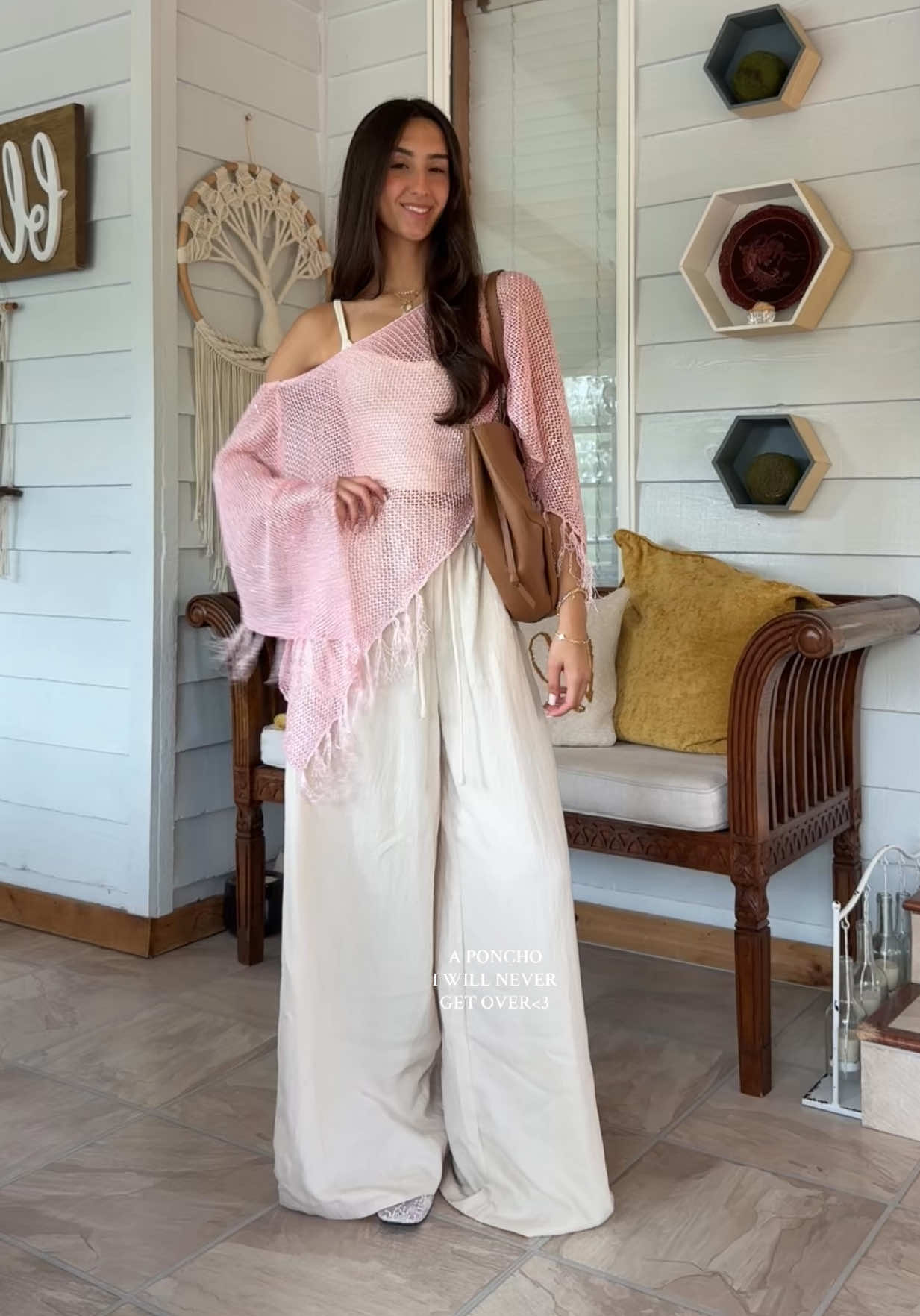 Love love love!! #ediktedponchos #viralponchos #pinkponcho #outfitinspo #fallfashion 