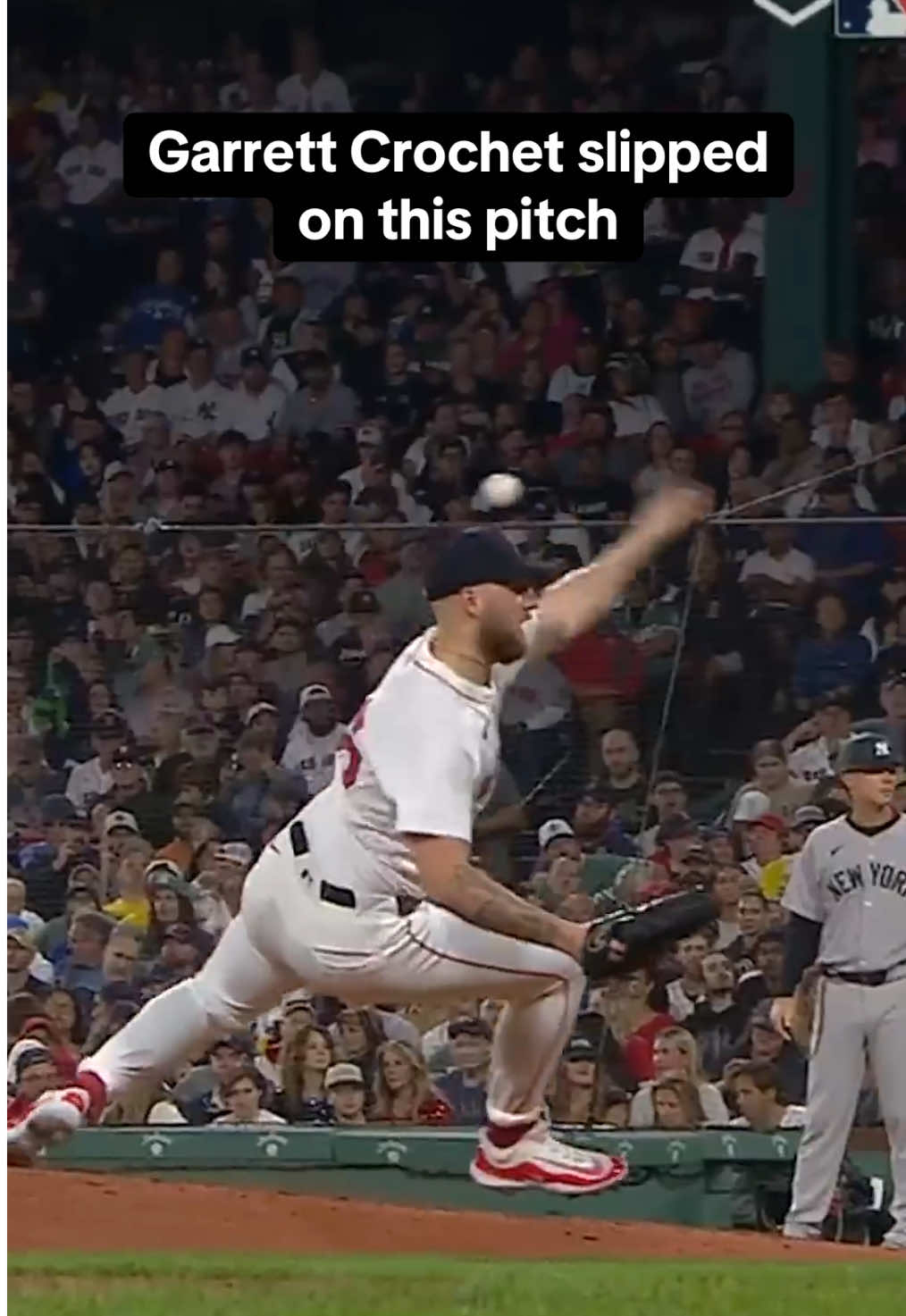 He appeared to be okay and continued to pitch in the game. #MLB #redsox #baseball 