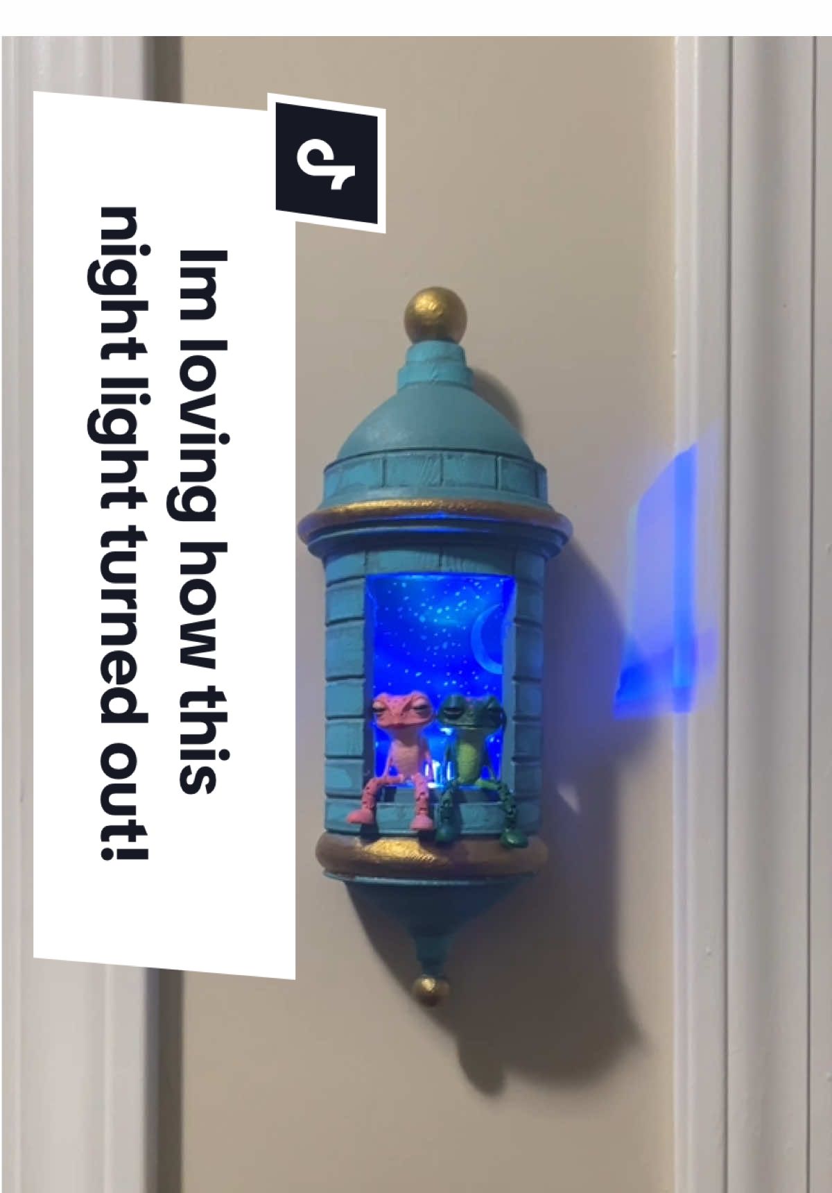 I think it turned out pretty awesome! This little night light has so much potential!!  #nightlight #castle #momtok #MomsofTikTok #frog 