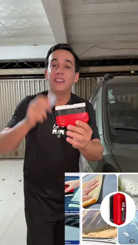Escova De Limpeza De Filme De Óleo De Vidro De Carro Removedor Com Toalha De Esponj... #tiktokshop #PromoTikTok #limpacarro #esponja #vidro 