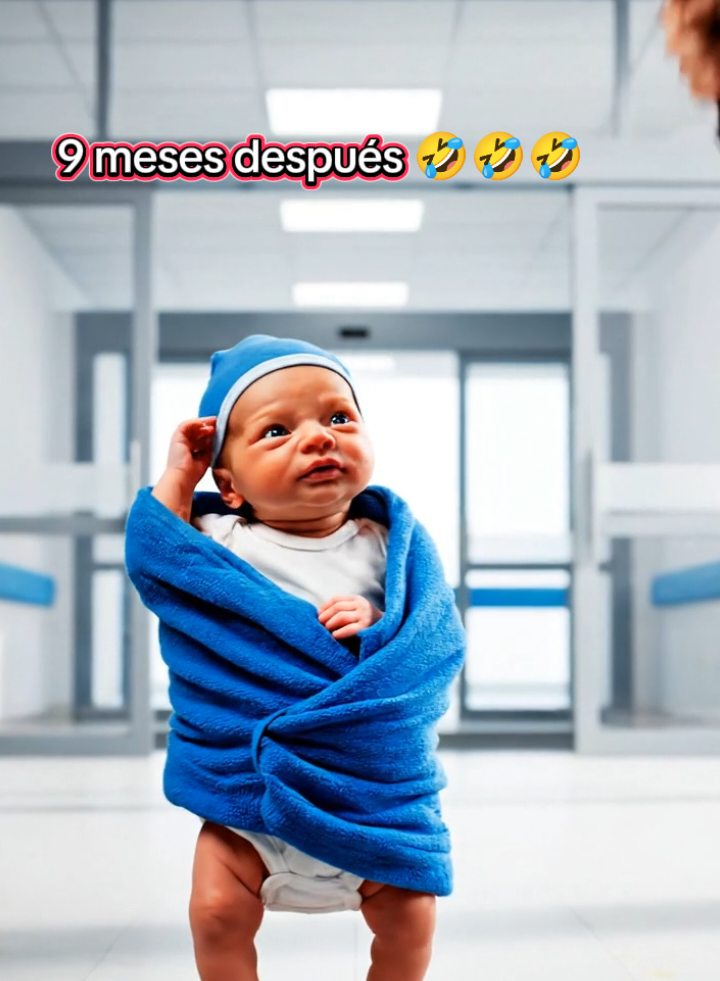 El bebé salió mareado y agitado, por eso hay que estar con esa barriga tranquila  🤣🤣🤣🤣🤣 #Humor  #Funny  #Comedia  #BebéAI  #BebéGracioso