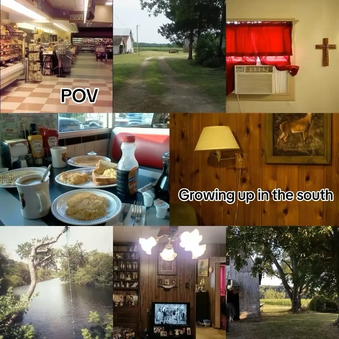 POV the aesthetic of where you grew up!! Let me know if you think that these are accurate and what I should include in my next post! #nostalgic #childhood #aesthetic #southern #fyp 