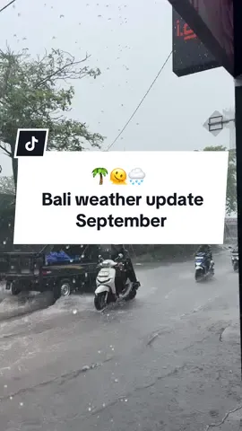 Bali weather update for today 🌧️  Stay safe everyone, the floods the past week have been no joke… what’s going onnn mama Bali 🥺😰    #bali #baliindonesia #baliweather #rainyseason #baliholiday liburan Bali rainy season