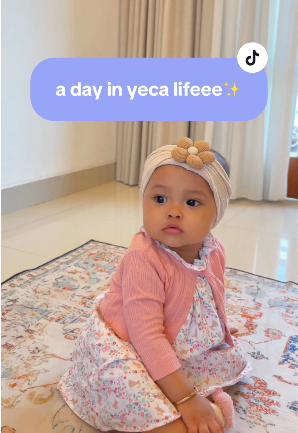 Ayeca si bayi friendly, yg bandananya suka menceng dan copot😝 #allahummabaarik #bayilucu #fotobayijogja #playgroundjogja #fypシ゚ 