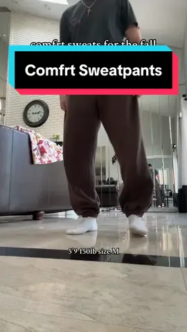 no better sweat pants than comfrt for the fall szn #comfrt #comfrtsweatpants #sweatpants #tiktokshop #tiktokmademebuyit 
