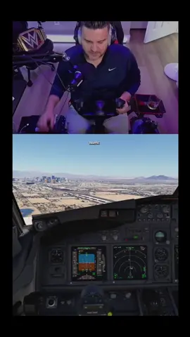 Textbook landing in Las Vegas | Microsoft Flight Simulator #msfs2020 #tiktoklive #livehighlights 