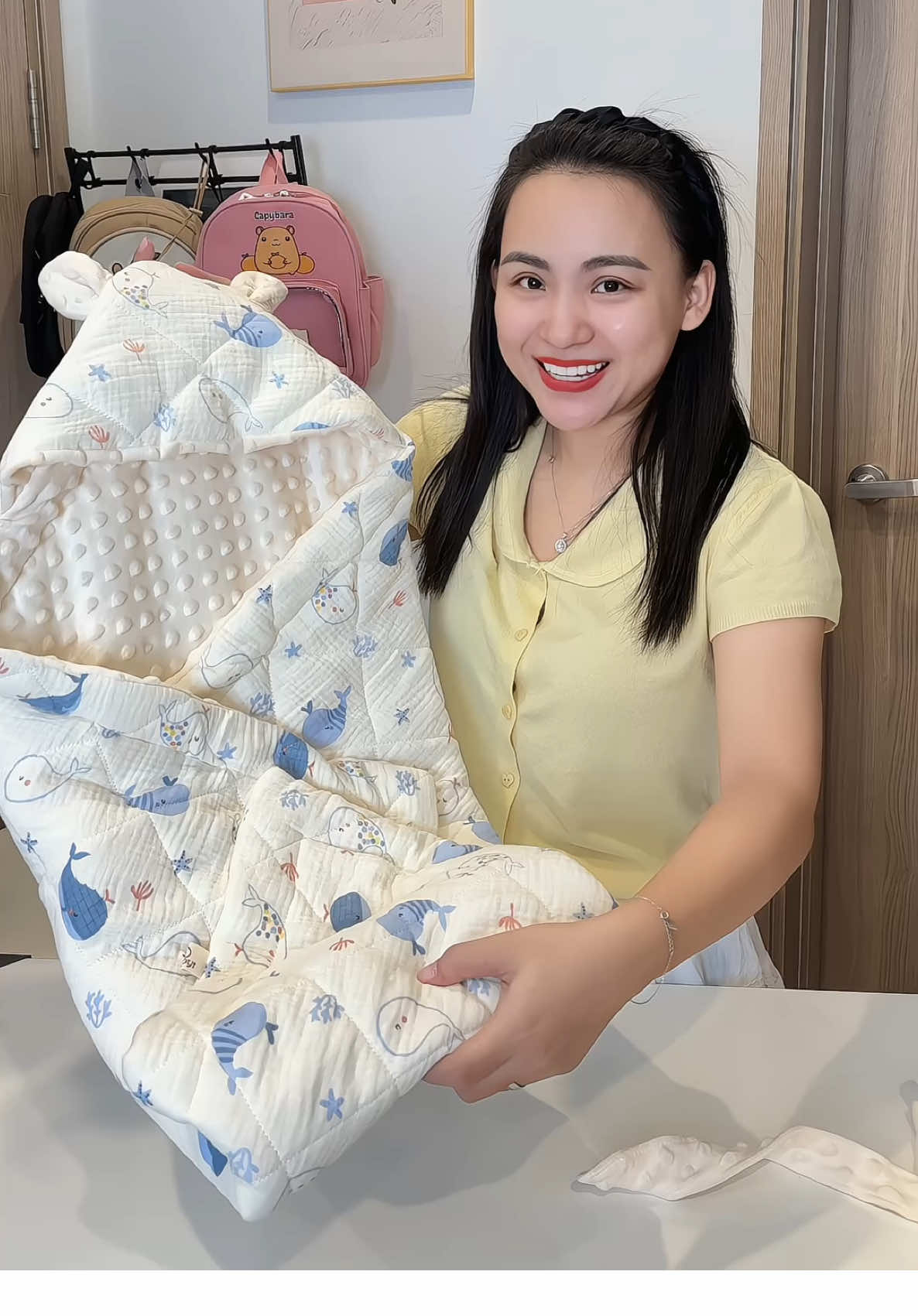 Chăn ủ ấm áp cho bé đây các mom ơii 