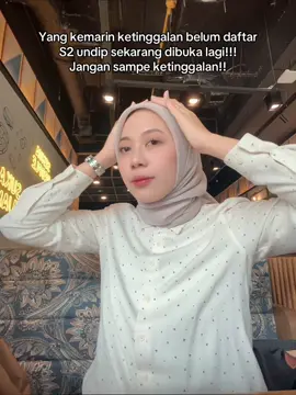Seleksi UM Pascasarjana (S2/S3) dan Program Profesi Semester Genap Gelombang 1 UNDIP 2025/2026 DIBUKA!!! Jangan sampai ketinggalan daftar lagi cuma sampai 23 Oktober 2025!! #umundip #pascasarjana #undip #s2 