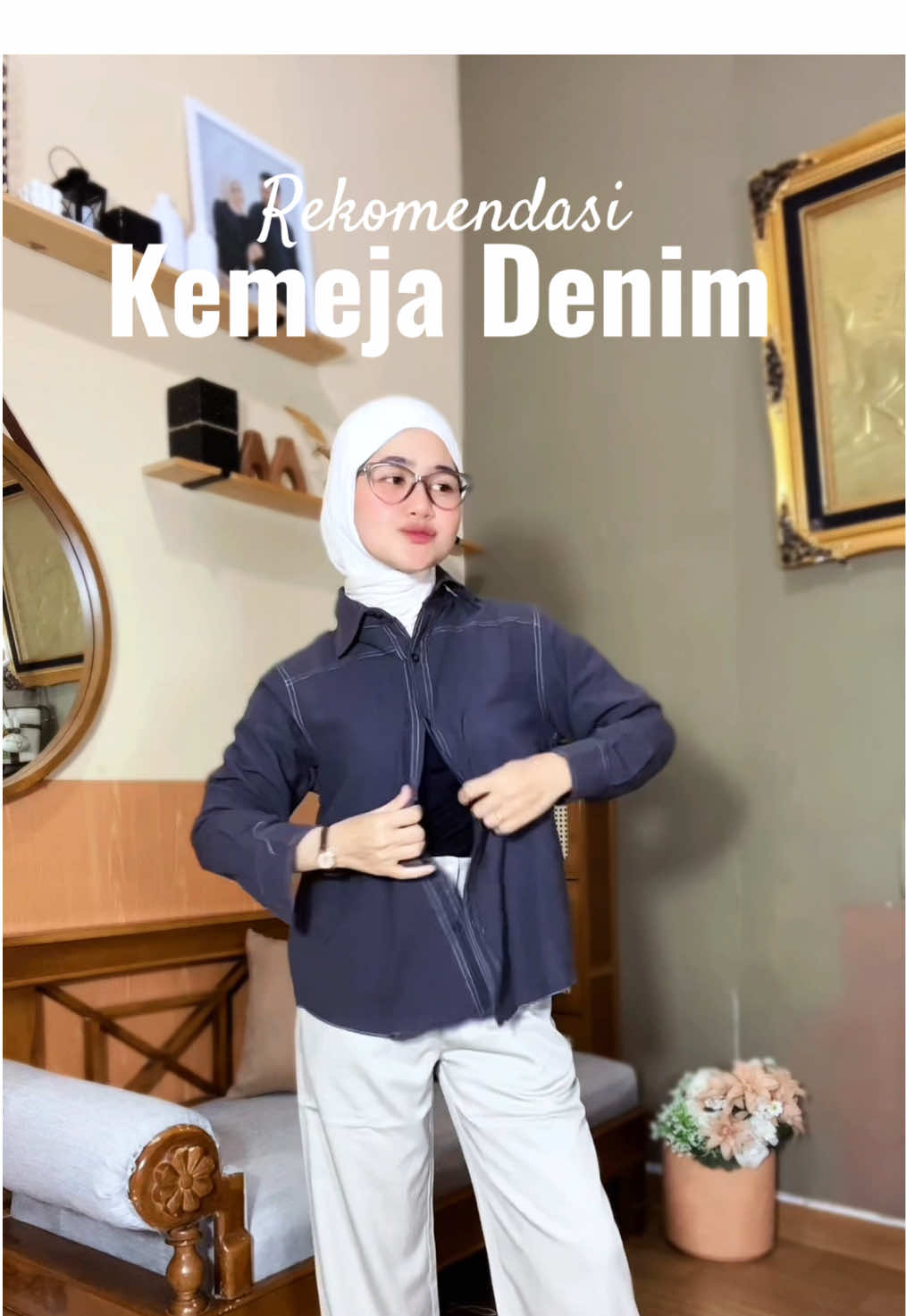 Buruan checkk 🫰#teamasokafashion #fashionplayground #kemejadenim #ootdhijab #fyp 