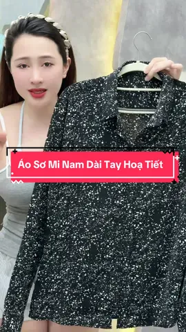 Áo Sơ Mi Nam Dài Tay Hoạ Tiết #cohuyentaphoa #xuhuong 