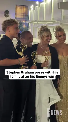 The #Emmys were a family affair for Stephen Graham🏆✨