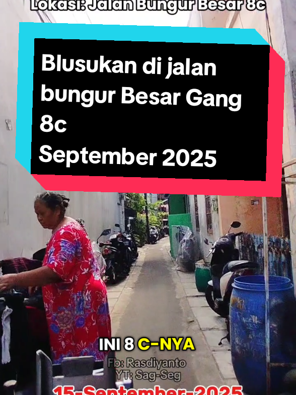 Kondisi pagi di jalan Bungur besar gang  8c , sempit juga yaah gaees ,  Tapi got gotnya dah rapih , kayanya baru di perbaiki nh, ada yang kangen di jalan bungur besar  gang  8c ,Atau pernah tingal daerah sini ini kondisi sekarang di September 2025 , Jalan ini masih masuk kelurahan bungur kecamatan Kemayoran Senen kota jakarta pusat indonesia , video reel asli 15-september-2025#infojakarta #motovlog#motovlogindonesia#motovlogger #sagseg