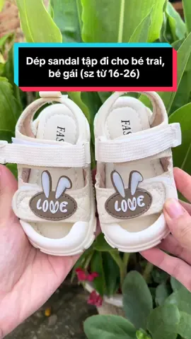 Dép sandal tập đi cho bé trai, bé gái (sz từ 16-26) #deptapdichobe #xuhuongtiktok #xuhuong #hanhtrinhxaykenh #giadinhcomgao 