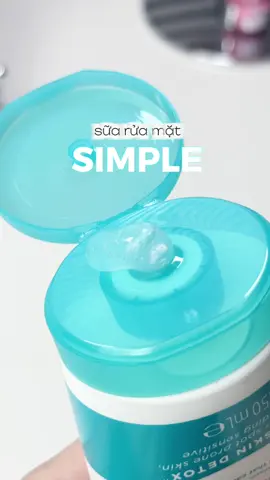 sữa rửa mặt Simple lành tính chân ái cho da dầu mụn 🌱 #Simple #hoptaccungunilever #chamemxinh #damun #suaruamatsimple  