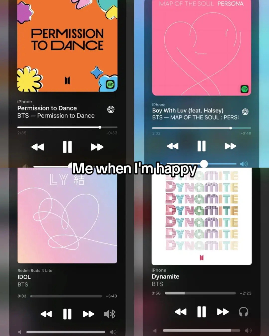 #btsmoodsongs BTS songs for every mood❤️ I always listen to them❤️ #btsbestsongs #btsmacity #btsdarkandwild #btslovemaze 