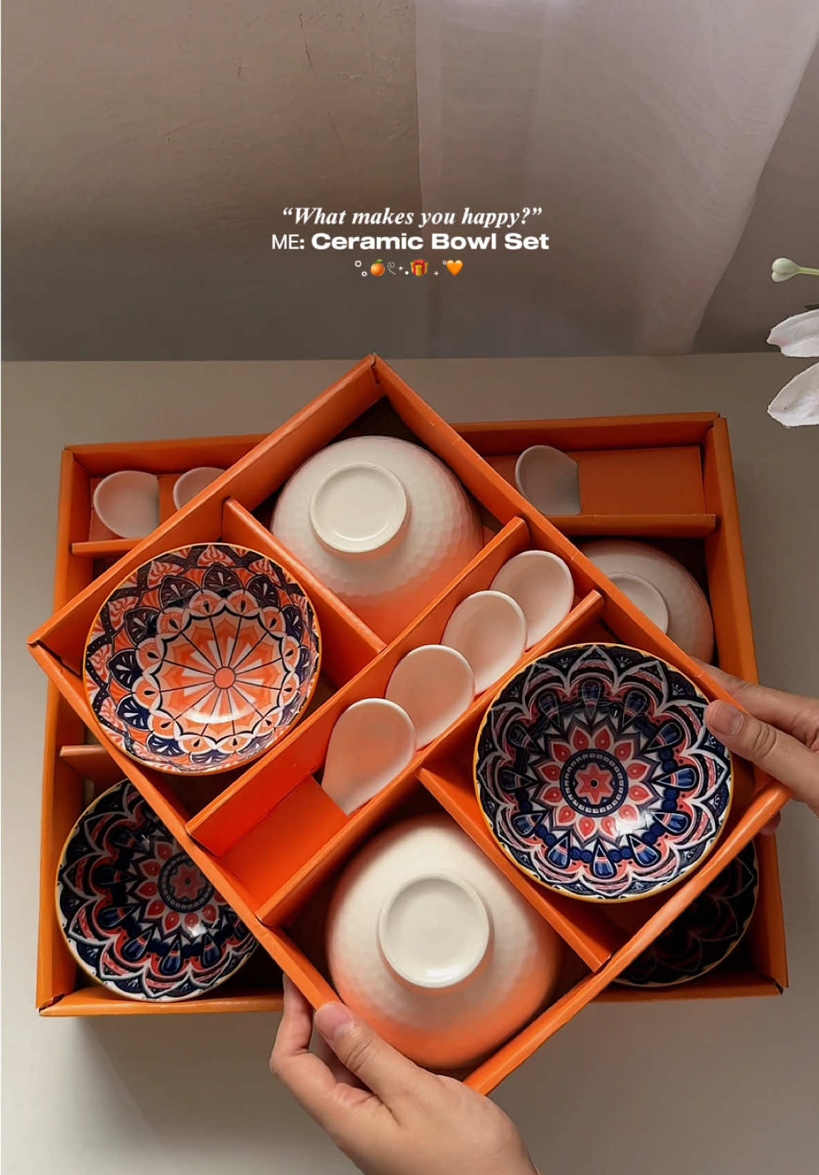 Bohemian Ceramic Bowl Set lang naman gusto ko ngayong Pasko! 🤭🧡🎄 #ceramicbowlset #bowlset #giftideas #christmasgift #bohemianbowlset 