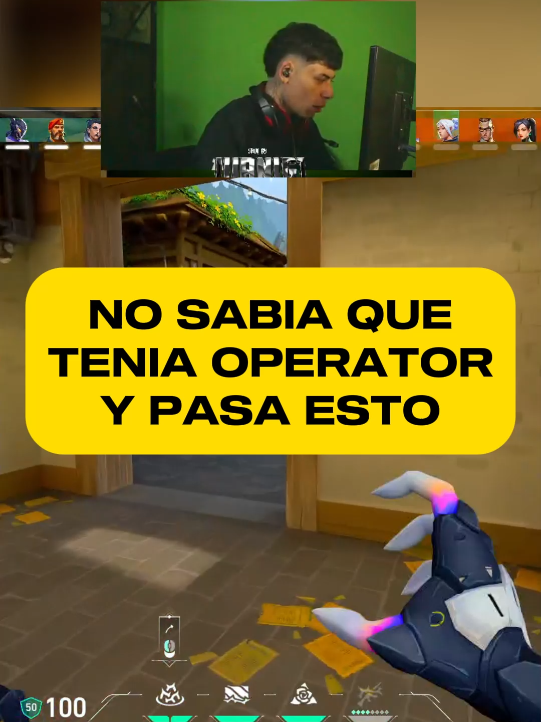 me regalan operator y pasa esto... #stream #clip #gaming #Valorant #ranked #aim #kick #live