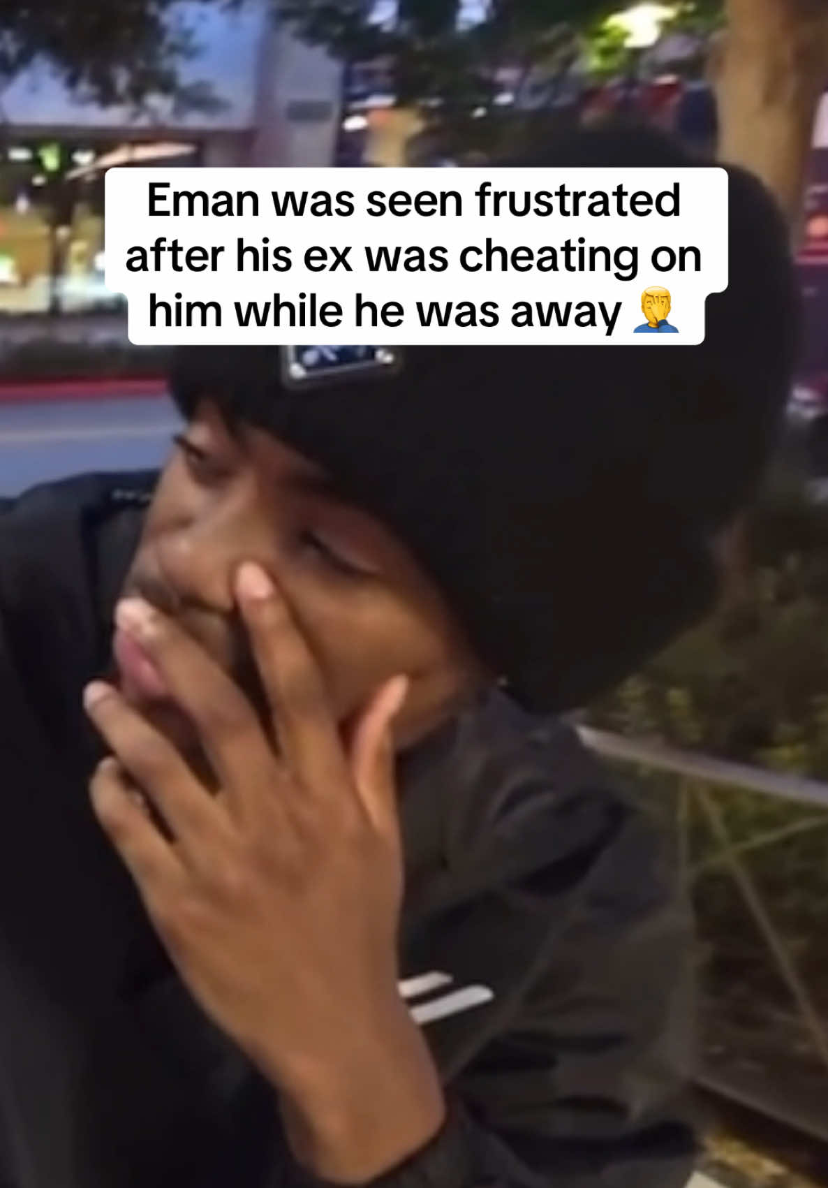 Eman was seen frustrated after his ex was cheating on him while he was away 🤦‍♂️ #eman #yungemann #emanrizz #emann #fyp 