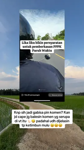 Sampe pada bilang ga literasi, ga baca aturan ini itu. Padahal dah dijelasin itu sebelum tau edaran, bahkan vt nya jg dibuat sblm tauu itu. Tp mgkn baru pada fyp kali ya 😂 #pppkparuhwaktu #fyp #bismillah #jabar 