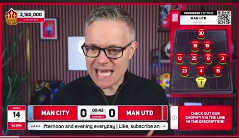 Manchester United vs Manchester City Live Watchalong Mark Goldridge fuming😂😂|#manchesterunited #manchestercity #markgoldbridge #fyp #PremierLeague 
