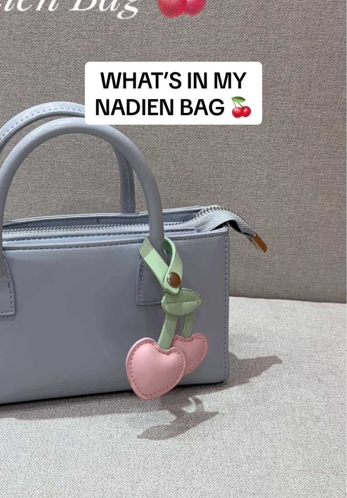 What’s in my Nadien bag 🦋🍒 #jimshoneyofficial #tasselempangwanita #bag 