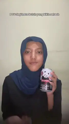 Cincau Cap Panda emang benar-benar nyegerin😋✨️ #cincaucappanda #fyp #minumansegar #minuman 