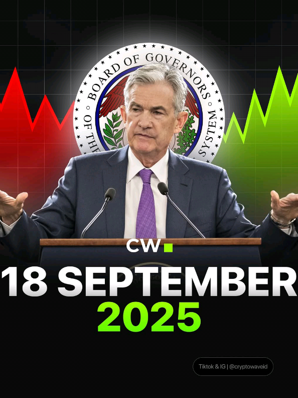 BREAKING NEWS 🚨  Jerome Powell Akan Bersabda Kembali Pada 18 September 2025 Pukul 01:00-01:30 WIB  #jeromepowell #fed #cryptowave #news #fyp  @CryptoWave 