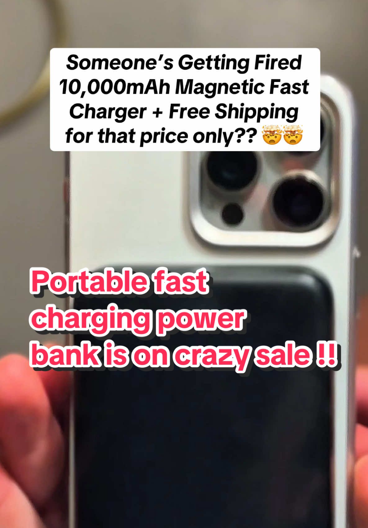 Crazy Deal get it before it’s gone #wirelesscharger #powerbank #fastcharger #giftideas #christmasgiftideas 