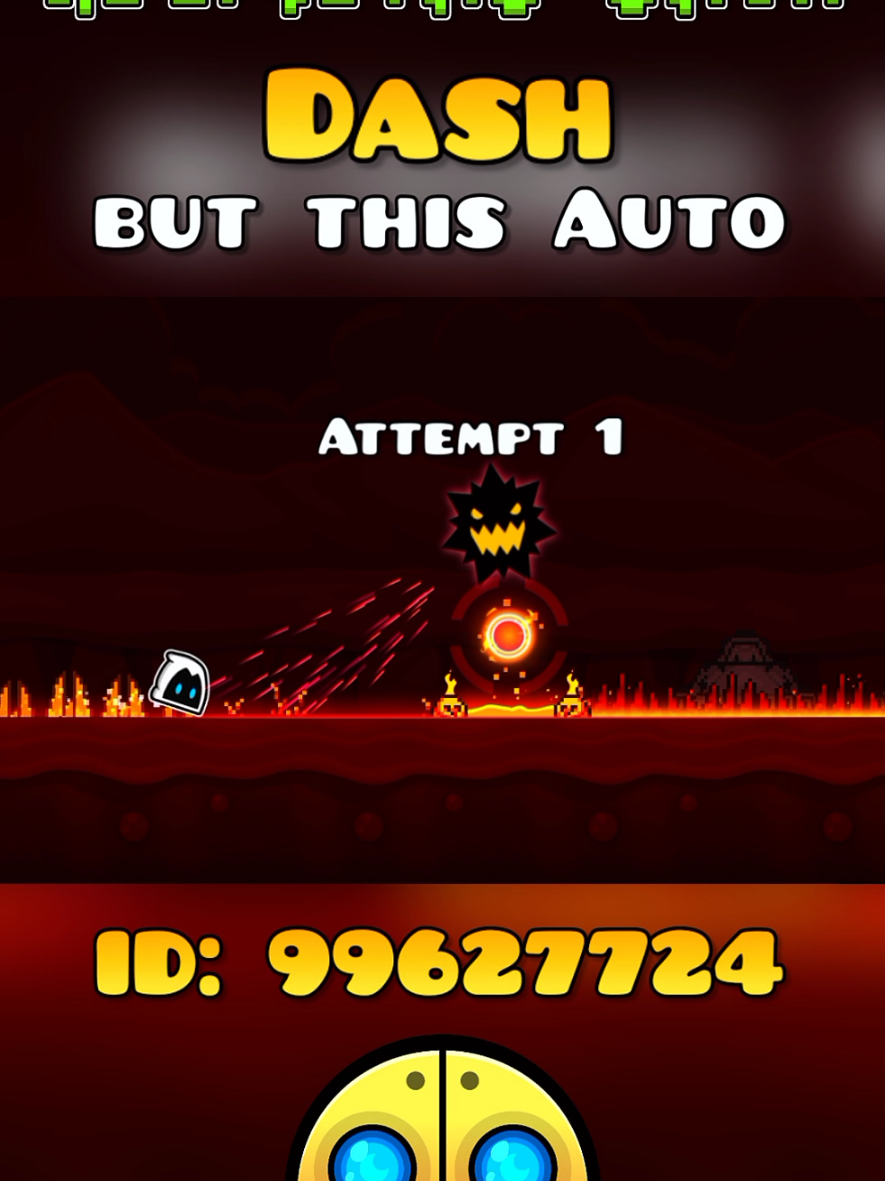 Dash but this Auto  #geometrydash #gd #delerune #dash #fyp