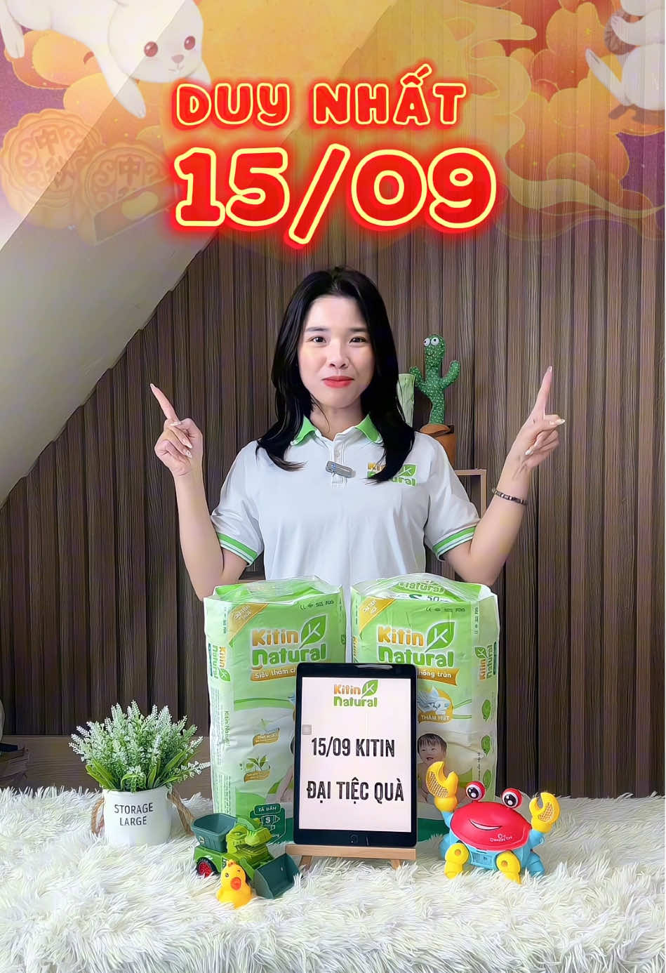 Một mùa trăng rực rỡ, rất nhiều deal Kitin hời hết cỡ! Mẹ chốt Kitin hôm nay, quà xịn ngập giỏ, bé rước trăng vui! #bimkitinnatural #kitinnatural #sansale #sale1509 