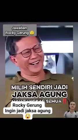 Rocky Gerung inggris jadi Jaksa Agung..? #rockygerung  #jokowi #prabowo #jaksaagung #viral 