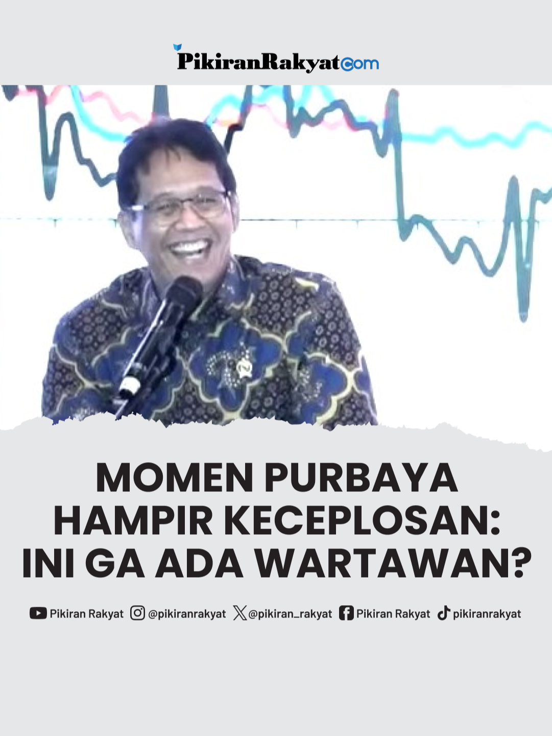 Menteri Keuangan RI, Purbaya Yudhi Sadewa hampir keceplosan saat hendak membahas sesuatu di acara Great Lecture, Transformasi Ekonomi Nasional: Pertumbuhan Inklusif Menuju 8%, pada Kamis, 11 September 2025. . 