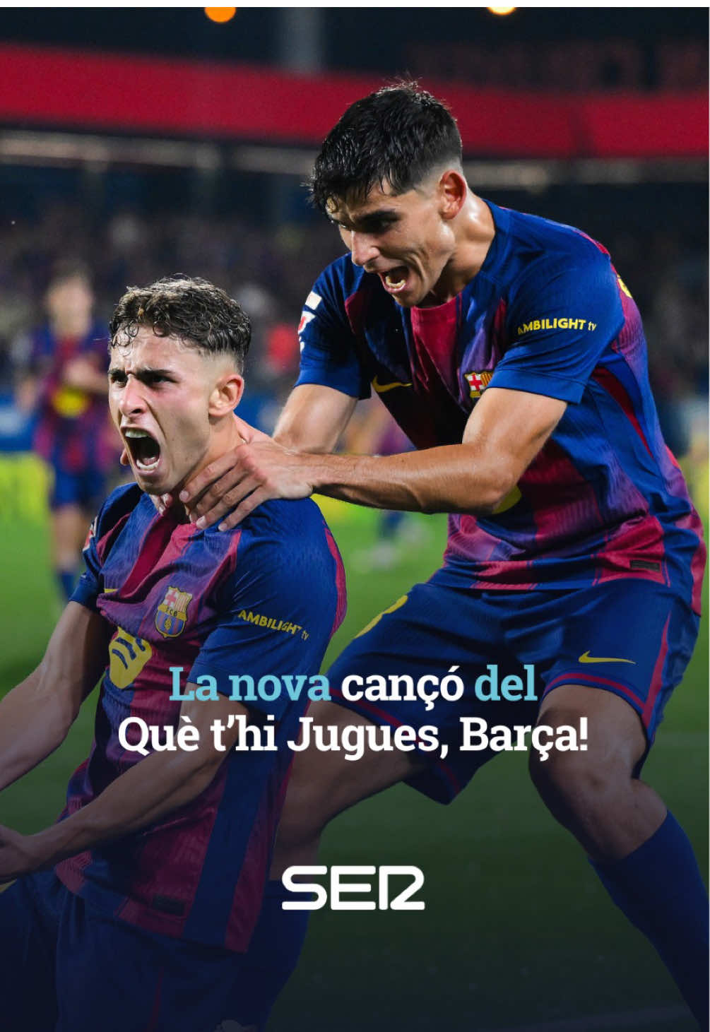 💥🎶 La nova cançó del Què t’hi Jugues! 🥹 'Els nens tornen a ser l'alineació' 📹 @Albert Bermúdez emulant a Nino Bravo al Què t'hi Jugues, Barça! #FCBlive #barca #futbol⚽️ #fcbarcelona🔵🔴 #flick 