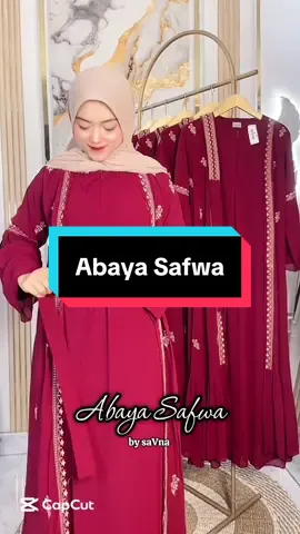 Ready Abaya Safwa #gamisbordir #gamismewah #gamisouter #gamisviral #fyp 