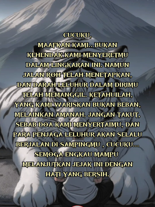 Mohon maaf Cucuku🙏 #khodampendamping  #spiritualtiktok  #bantufollowdongdanlike  #penyelarasankhodam  #langlangbuanasancang12 