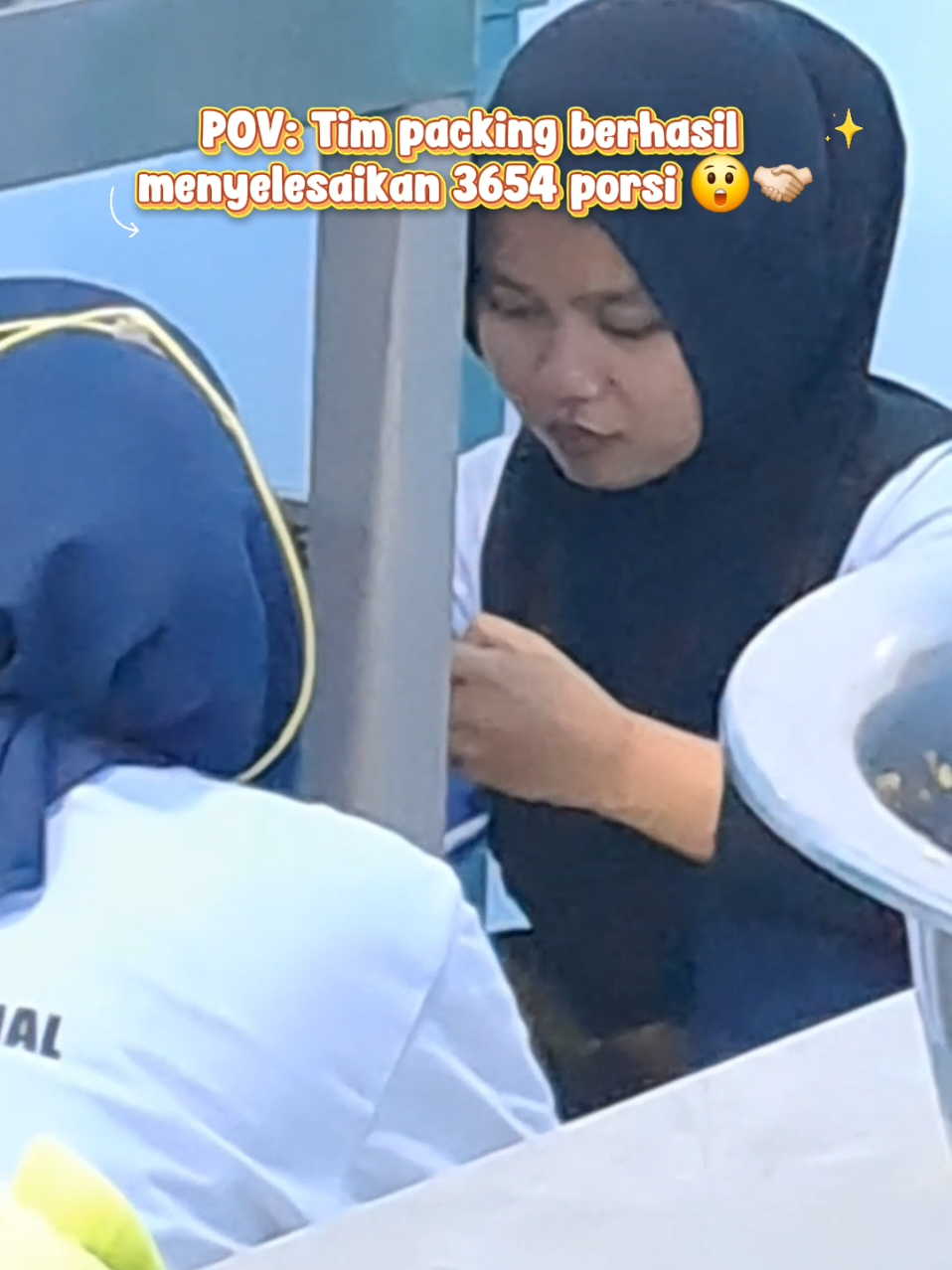 Tetap selesai tepat waktu walau sambil Ya Allah Ya Allah 🫠 #fyp #mbg #makanbergizi #SPPG #makanbergizigratis 