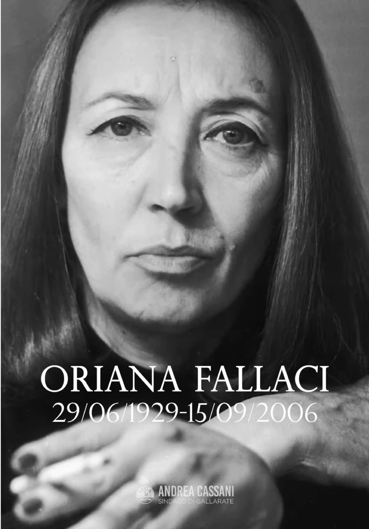 Oggi, nell’anniversario della sua scomparsa, celebriamo la memoria di Oriana Fallaci: giornalista e scrittrice che con la sua voce unica ha saputo dare forma al nostro tempo, suscitando riflessione, ammirazione e, talvolta, scomode verità. Queste sue riflessioni del 2002 oggi sembrano più attuali che mai.  #orianafallaci #fallaci #antisemitismo #politicallycorrect