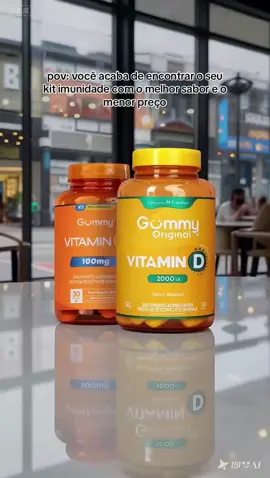 🍊 Blindagem de imunidade, não perca! #gummy #vitamina #c #d #fretegratis 