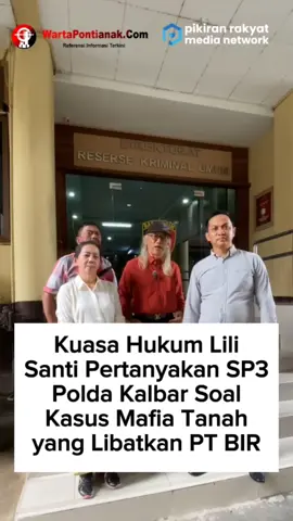Keputusan penyidik Polda Kalimantan Barat menghentikan penyidikan atas laporan sengketa tanah antara Lilisanti dan perusahaan PT Bumi Indah Raya menuai tanda tanya besar. Padahal, sebelumnya penyidik ditreskrimum polda kalbar telah menetapkan tersangka dalam gelar perkara tersebut. Namun, belakangan keluar Surat Perintah Penghentian Penyidikan (SP3) Nomor: SPPP/3-4/IX/2025/Ditreskrimum, tertanggal September 2025. Kuasa hukum Lilisanti, Herman Hofi Munawar, menyampaikan telah bertemu Direktur Reserse Kriminal Umum Polda Kalbar pada Senin 15 September 2025. Ia menyerahkan surat keberatan resmi atas penghentian penyidikan yang dinilai tidak masuk akal. #WartaPontianak #MafiaTanah #LiliSanti #PTBIR 