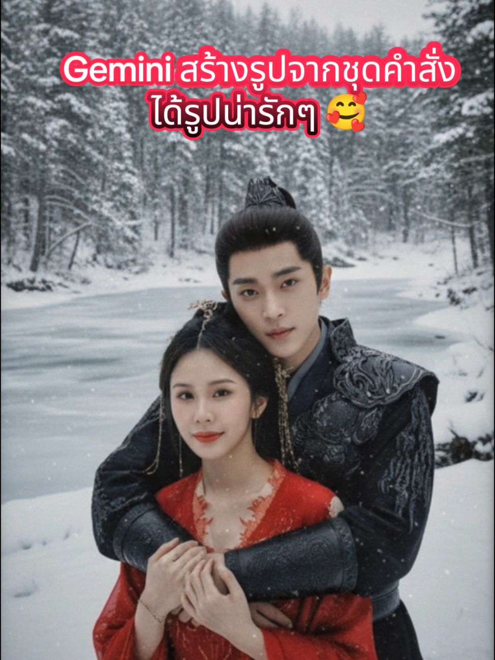 Gemini สร้างรูปสวยๆ ลองเล่นกันดูนะคะสามารถพิมพ์ชุดคำสั่งเป็นภาษาไทยได้เลย  #genmini #เหนือสมรภูมิ #กําแพงเมืองจีนมันสูงเข้าแล้วออกยาก 