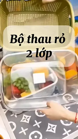 Bộ thau rỏ 2 lớp #giadung #giadungtienich #giadungthongminh #giadungtienloi #nhabep 