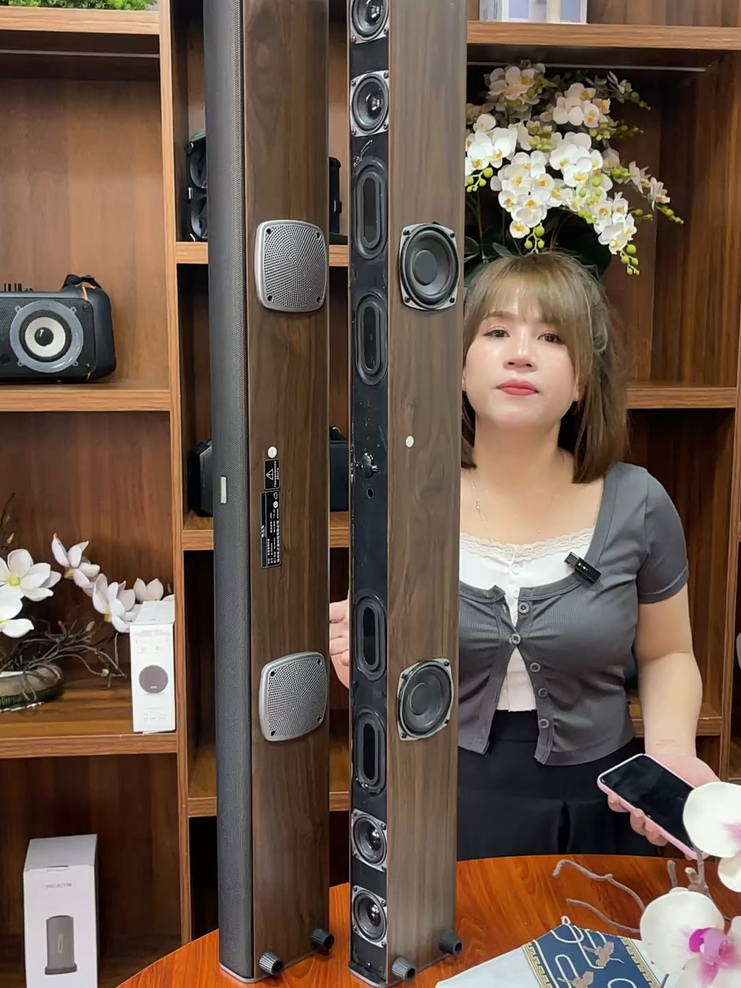 Loa bluetooth Soundbar Vân Gỗ cho nhà nhà #loabluetooth #loaphongbay #xuhuong #loadai #loativi #fypシ