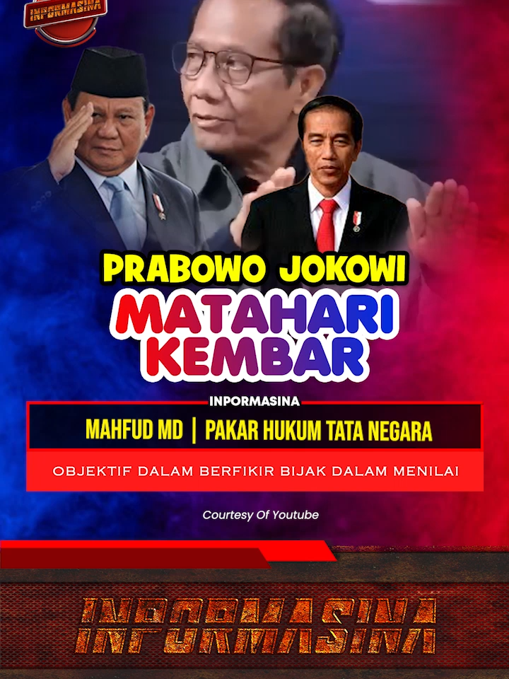MAHFUD MD PRABOWO JOKOWI MATAHARI KEMBAR #beritatiktok #inpormasina #prabowo #jokowi #fypシ