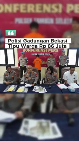 🚨 Polisi Gadungan Bekasi Ditangkap! Seorang pria nekat menyamar jadi polisi dan berhasil tipu-tipu warga hingga rugi Rp 86 juta. 😱 Modusnya? Mengaku bisa membantu mengurus kasus hukum dan administrasi. Hati-hati, jangan mudah percaya dengan oknum yang mengatasnamakan aparat! 👉 Tetap waspada & selalu cek identitas resmi sebelum percaya pada seseorang. #PolisiGadungan #Bekasi #BeritaViral #KriminalHariIni 