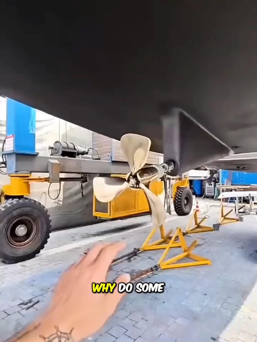Why do boat propellers need to be folded