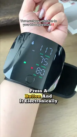 🥳📲A must-carry for anyone with high blood pressure #wristbloodpressuremonitor #tictokshop. #fyp #freeshipping #tiktokmademebuyit 