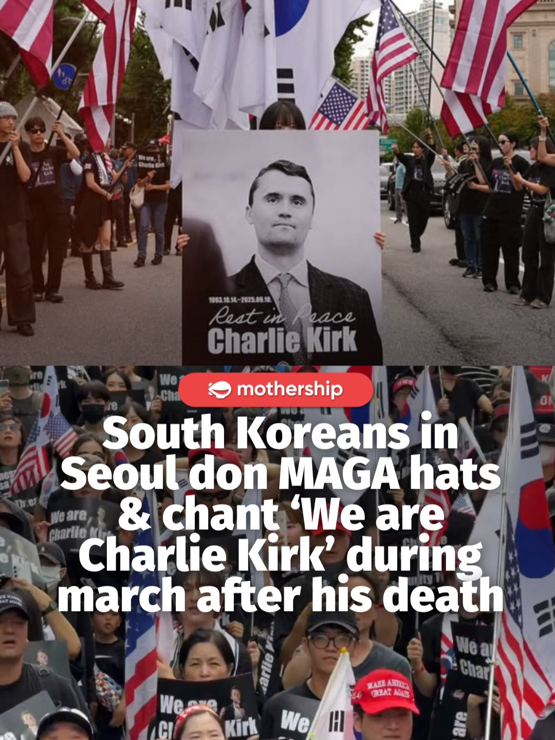 On his Sep. 8 podcast, Charlie Kirk spoke about his visit to South Korea, saying, “Their country is totally under attack,” Korean JoongAng Daily reported. He added, “The same things that we have been fighting for here, whether it be lawfare in South Korea or mass migration in Japan — this is a worldwide phenomenon.” According to NBC, Kirk’s message resonates in South Korea, a U.S. ally and East Asian democracy with a largely monoethnic society, falling birth rates, and a growing far-right movement. “The phenomenon of young people, especially men, turning conservative is occurring simultaneously across multiple continents,” said 31-year-old Kirk, according to Chosun Ilbo. #charliekirk #korea #korean