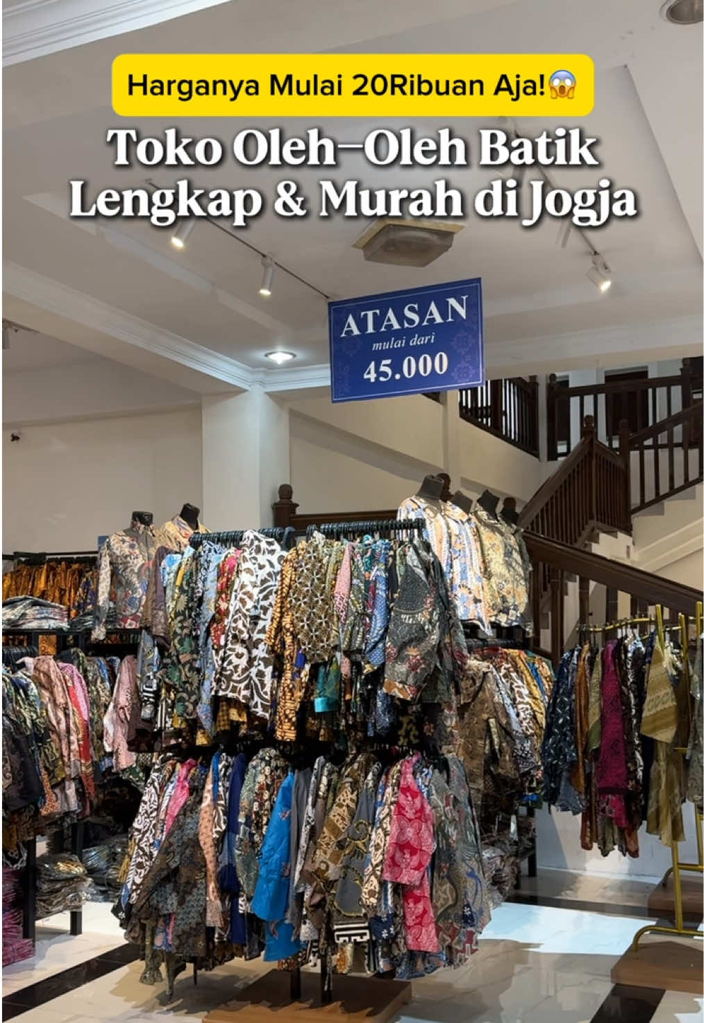 Toko batik termurah se-jogja🤩 Mulai 20ribuan aja😍 #jogja #tokobatikjogja #batikbenangratu #jogja24jam 
