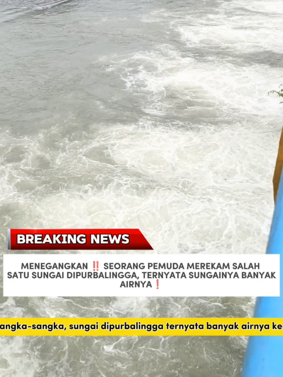 MENEGANGKAN ‼️ menegangkan ! seorang pemuda dipurbalingga tak sengaja merekam kejadian yang tak disangka-sangka, sungai dipurbalingga ternyata banyak airnya kemungkinan karna curah hujan yang tinggi #promoseruweekend #beritapurbalingga #purbalinggafyp #beritatiktok #breakingnews 